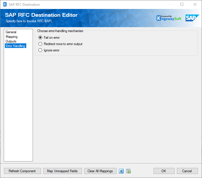 SAP Destination Editor